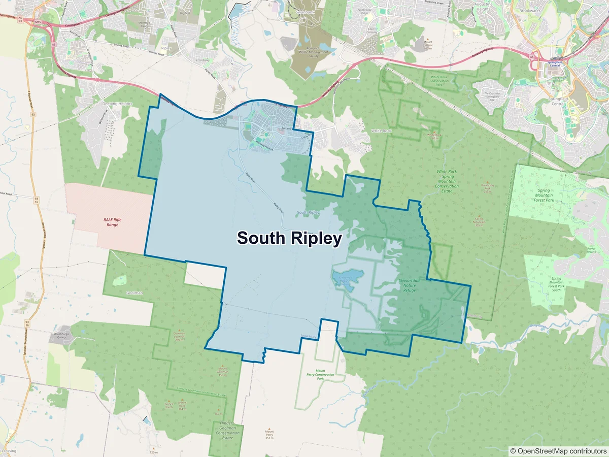 Map of South Ripley, QLD, Australia