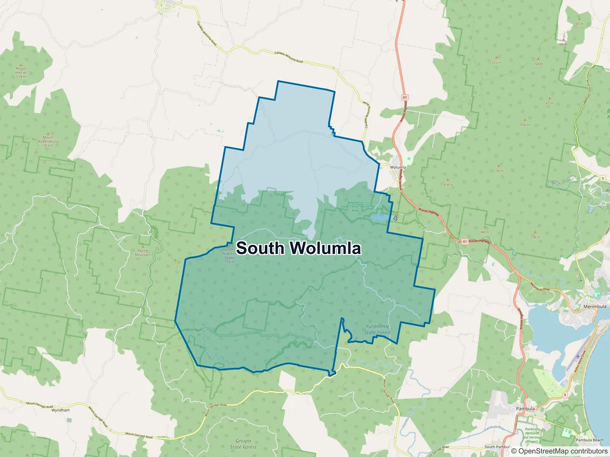 Map of South Wolumla, NSW, Australia