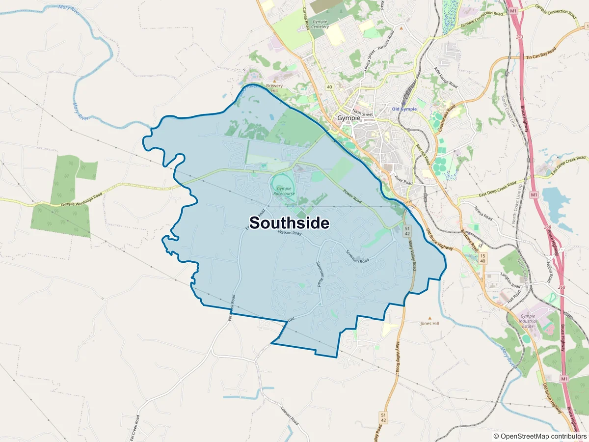 Map of Southside, QLD, Australia