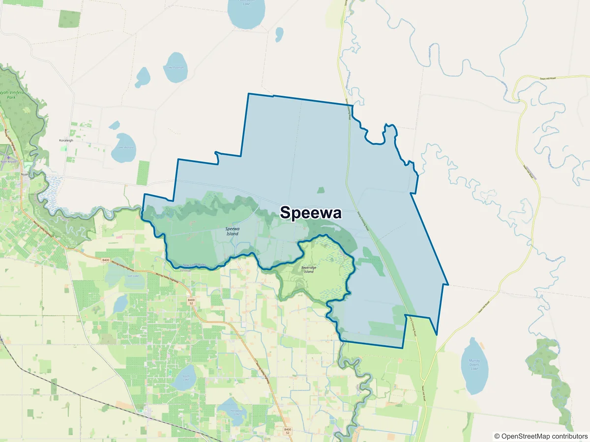 Map of Speewa, NSW, Australia