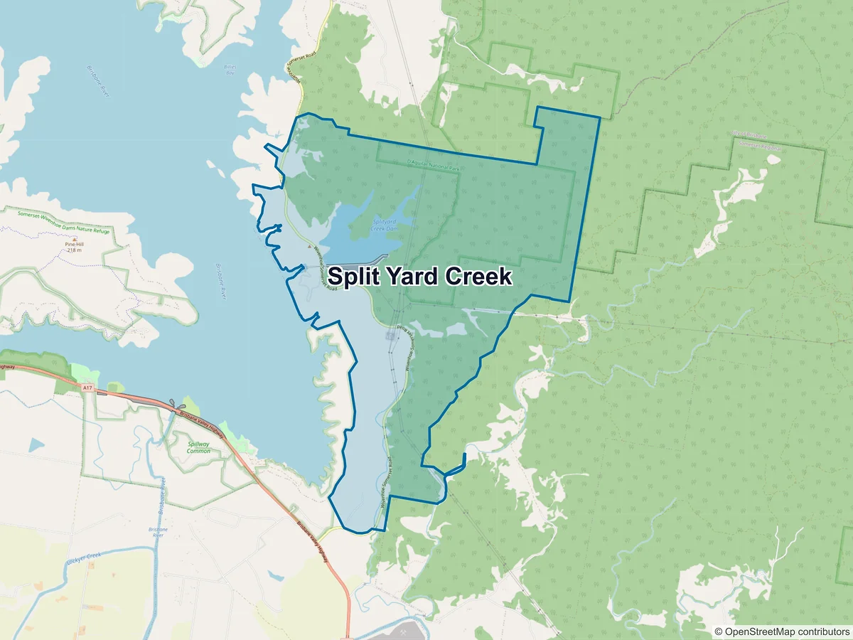 Map of Split Yard Creek, QLD, Australia