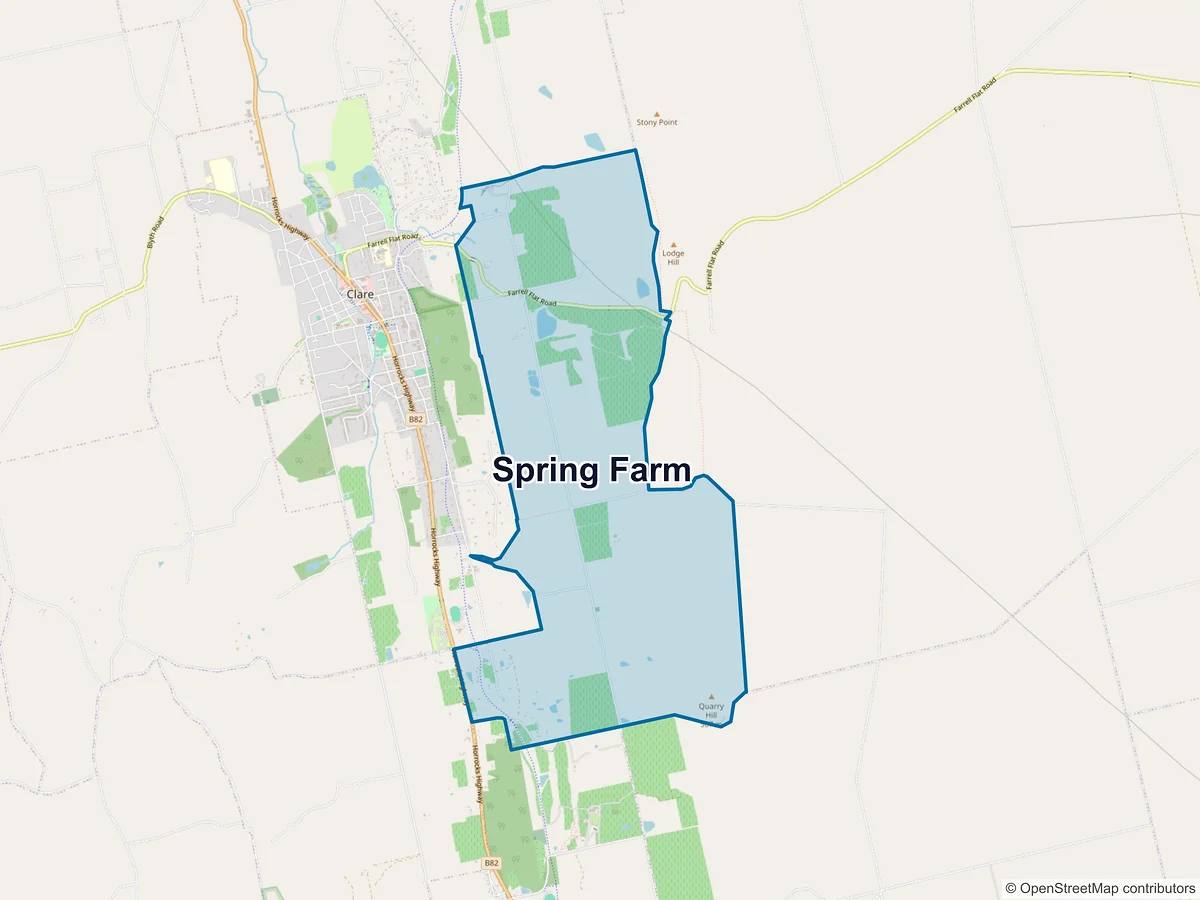 Map of Spring Farm, SA, Australia