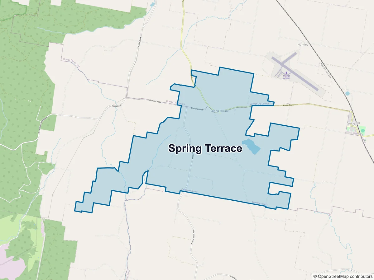 Map of Spring Terrace, NSW, Australia