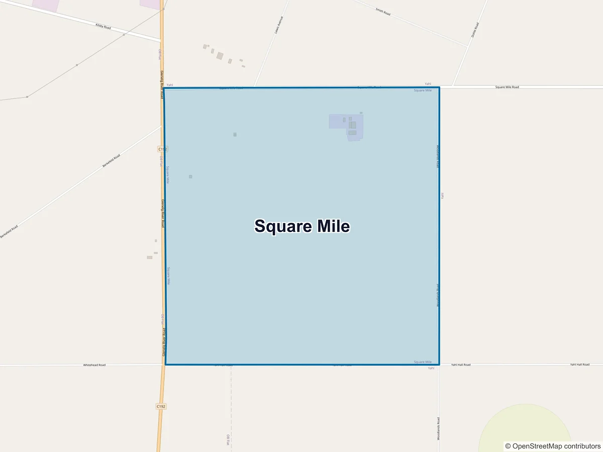 Map of Square Mile, SA, Australia