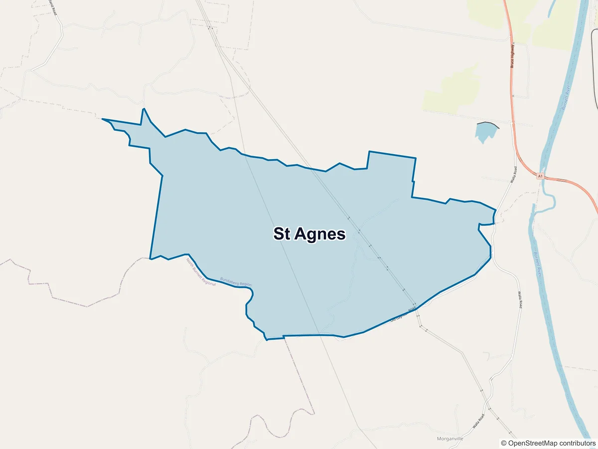 Map of St Agnes, QLD, Australia