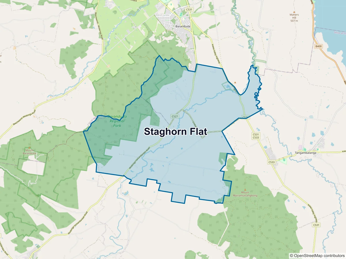 Map of Staghorn Flat, VIC, Australia