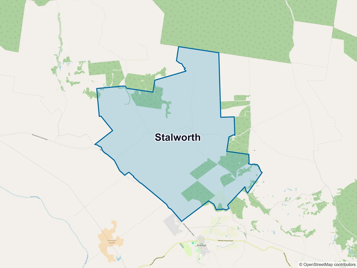 Map of Stalworth, QLD, Australia