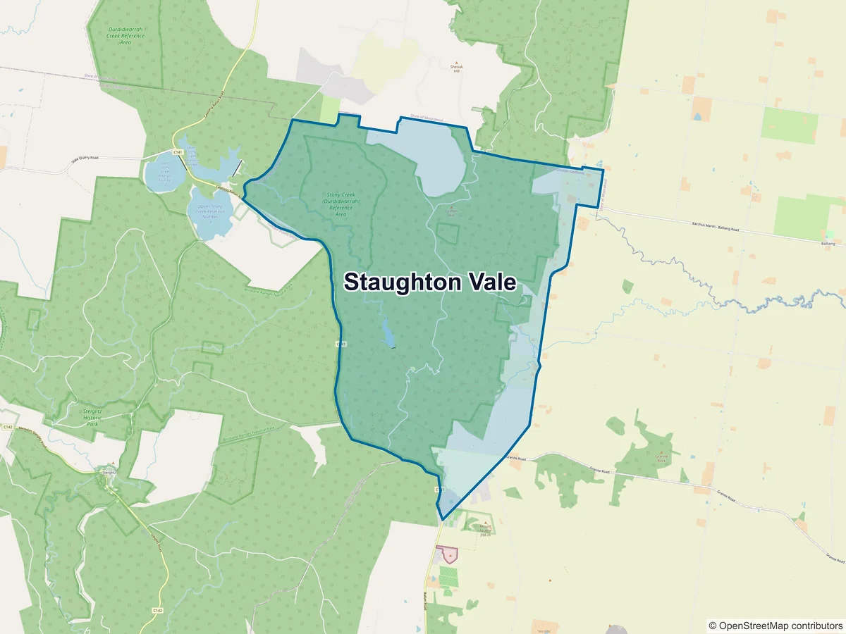 Map of Staughton Vale, VIC, Australia