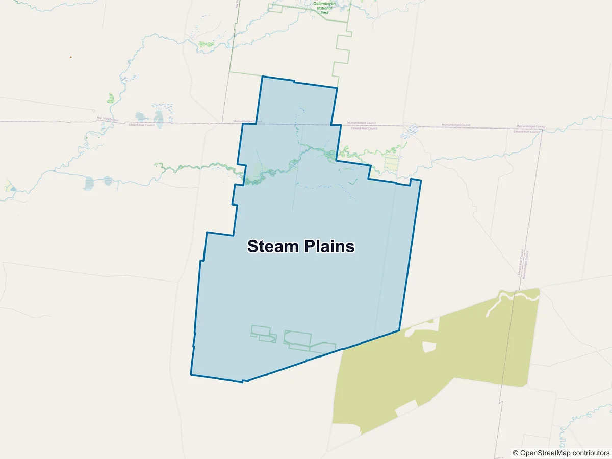 Map of Steam Plains, NSW, Australia