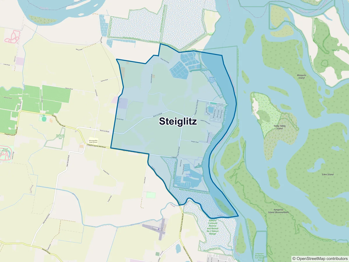 Map of Steiglitz, QLD, Australia