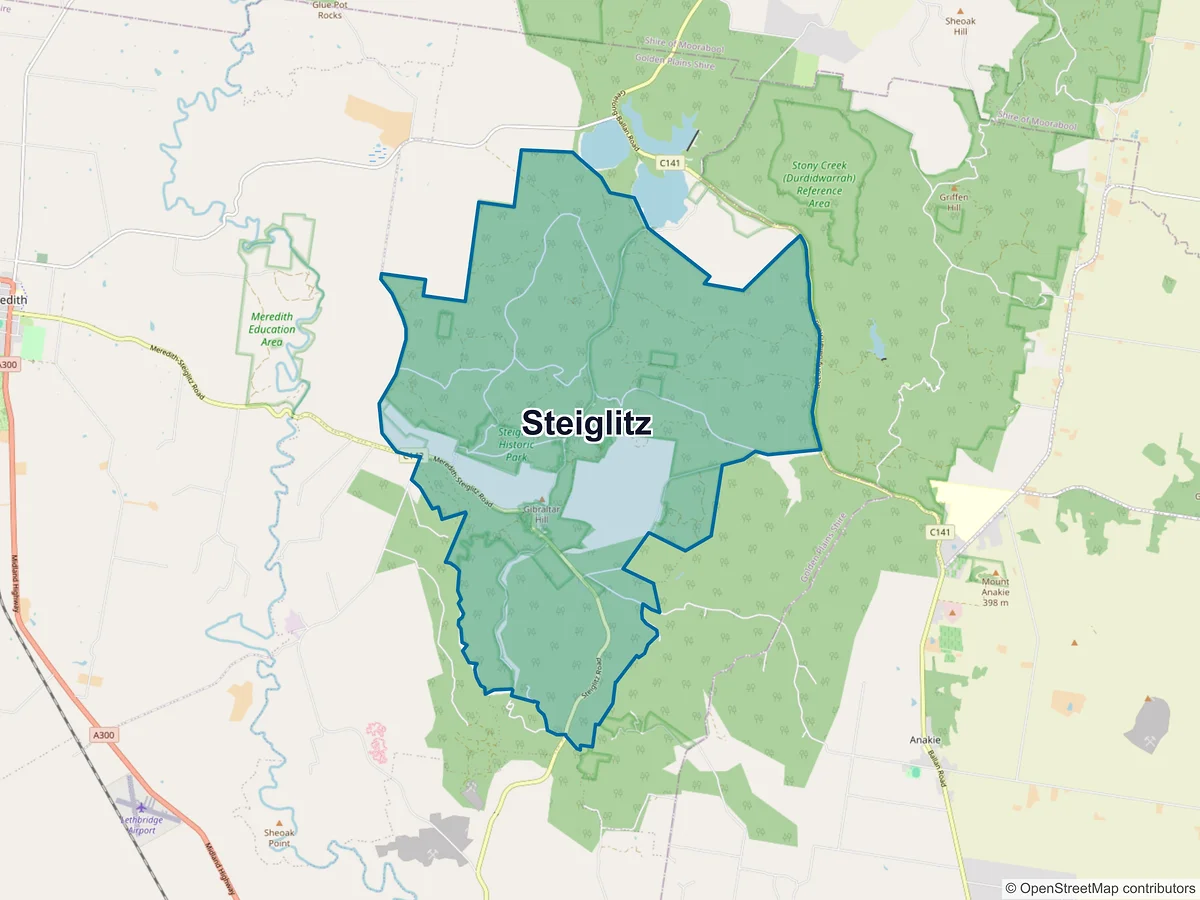 Map of Steiglitz, VIC, Australia