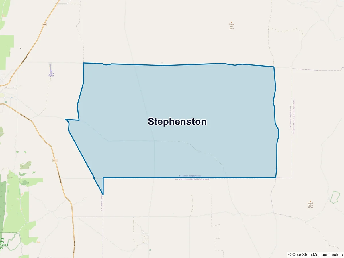 Map of Stephenston, SA, Australia