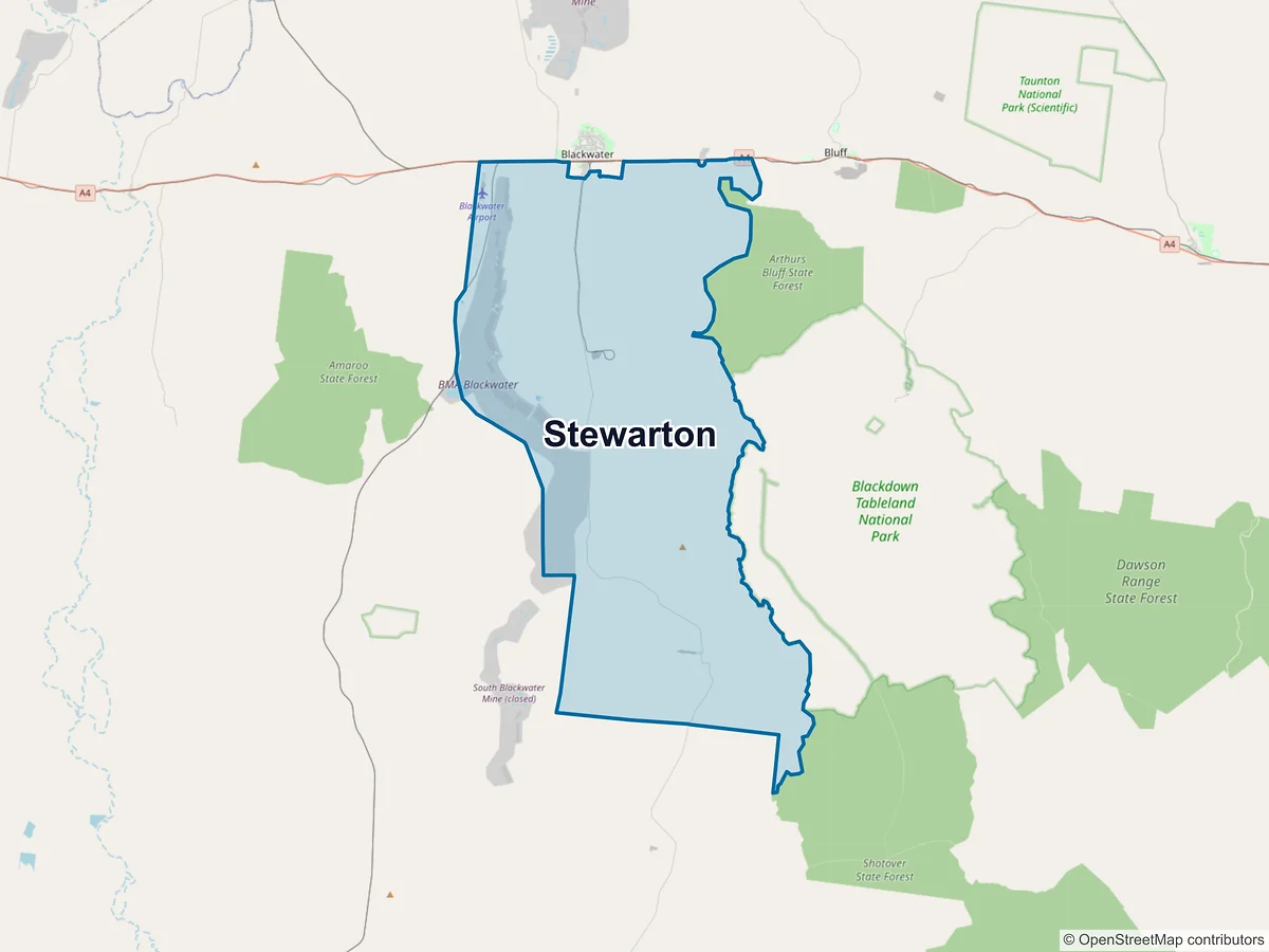 Map of Stewarton, QLD, Australia