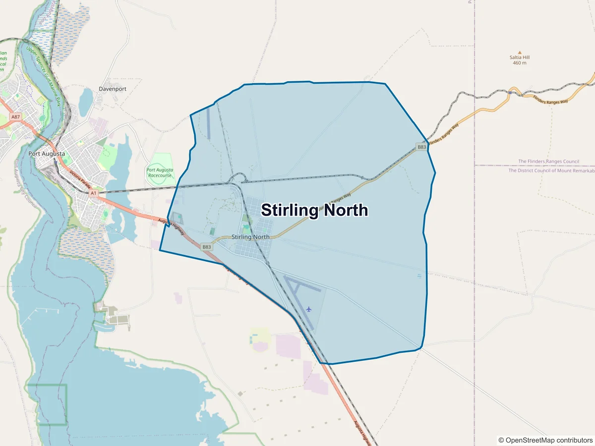 Map of Stirling North, SA, Australia