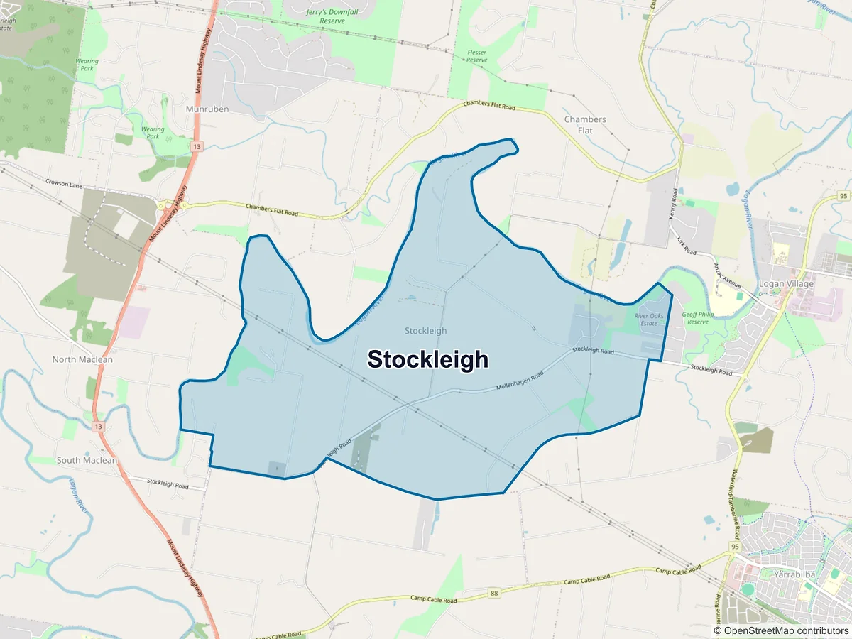 Map of Stockleigh, QLD, Australia
