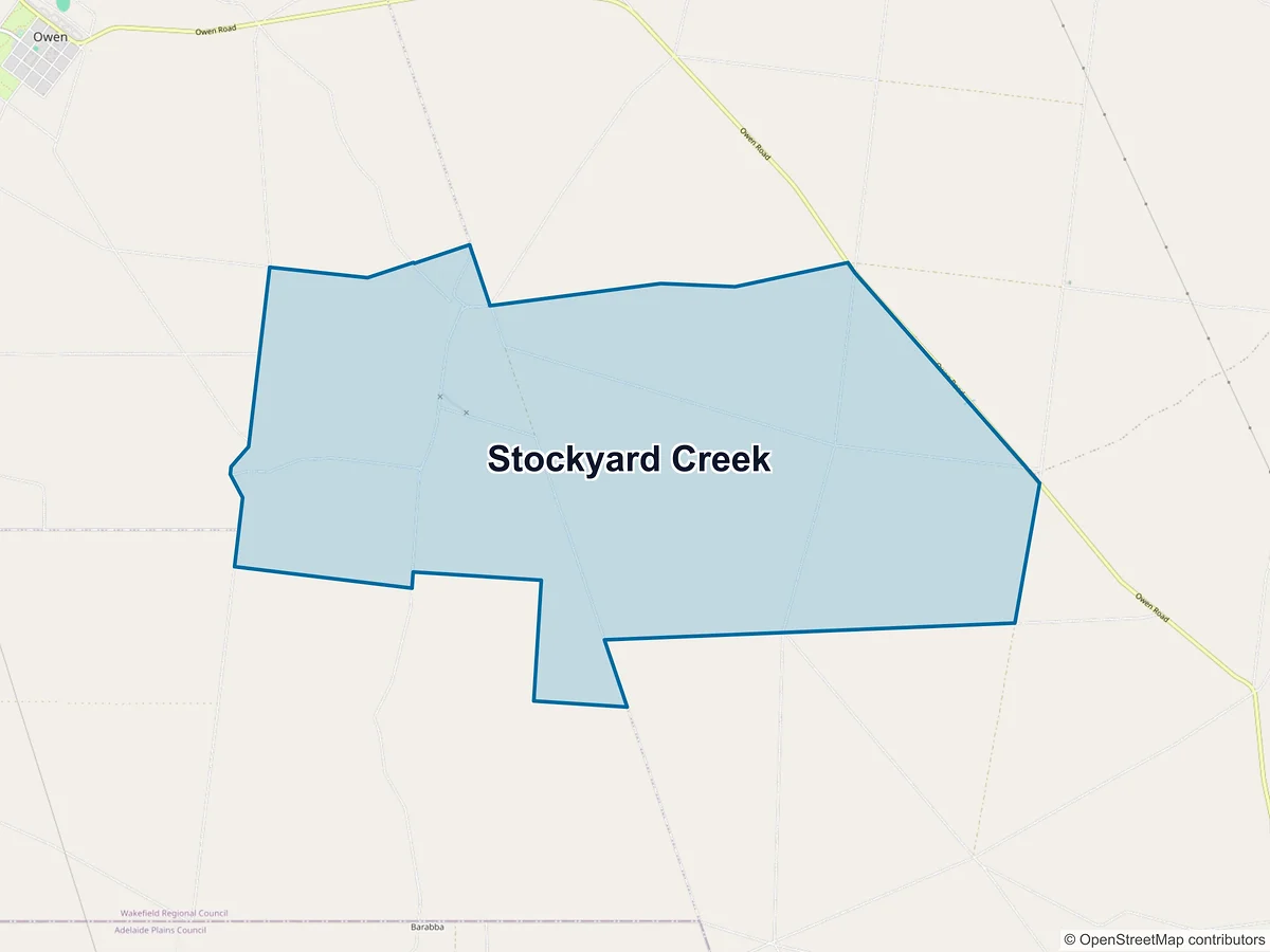 Map of Stockyard Creek, SA, Australia