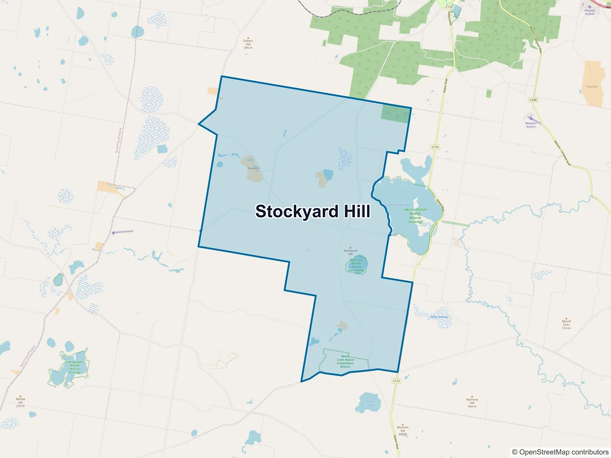 Map of Stockyard Hill, VIC, Australia
