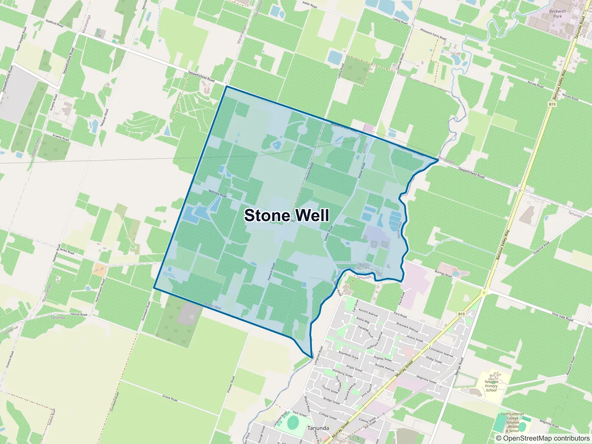 Map of Stone Well, SA, Australia