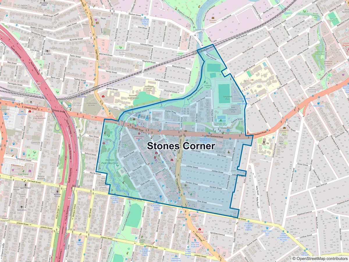 Map of Stones Corner, QLD, Australia