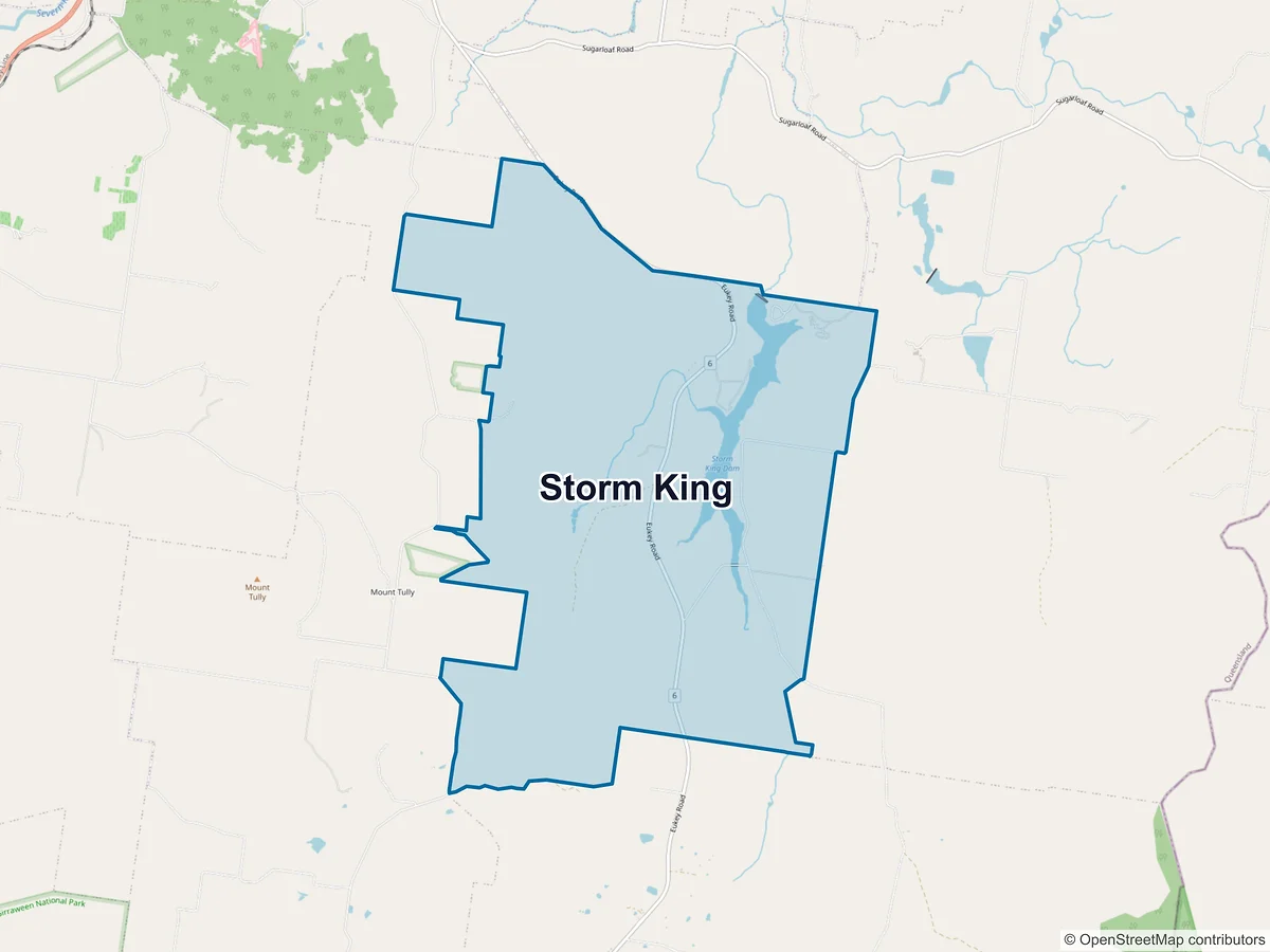 Map of Storm King, QLD, Australia