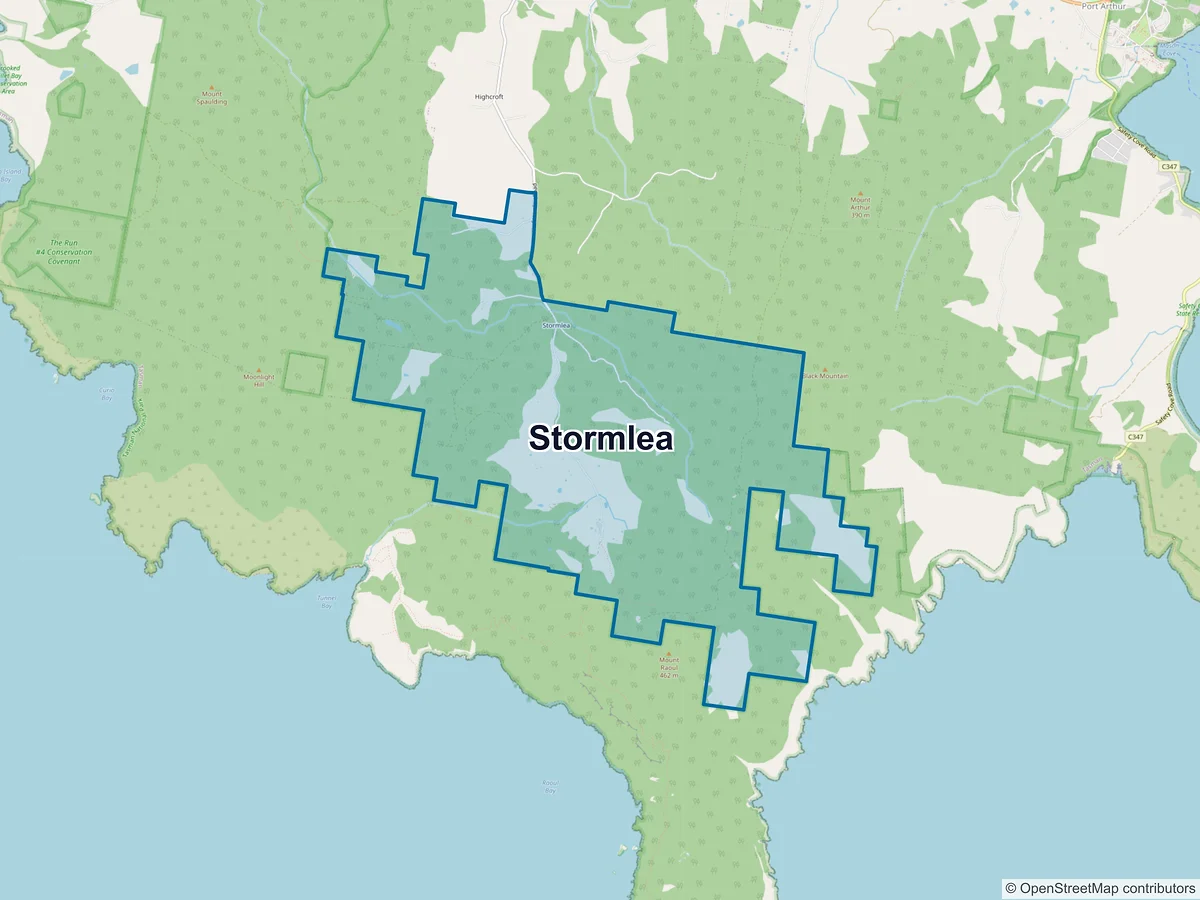 Map of Stormlea, TAS, Australia