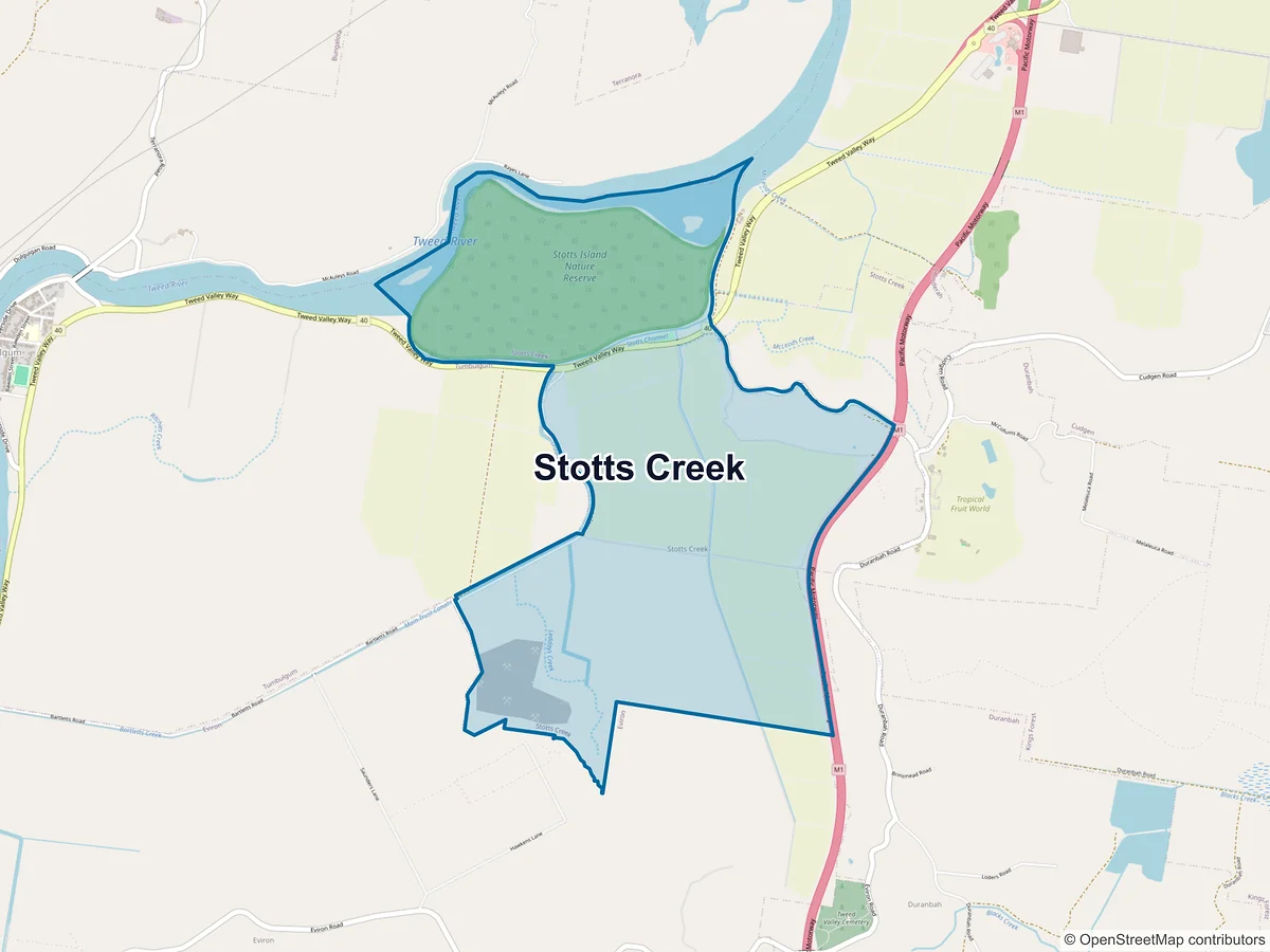 Map of Stotts Creek, NSW, Australia