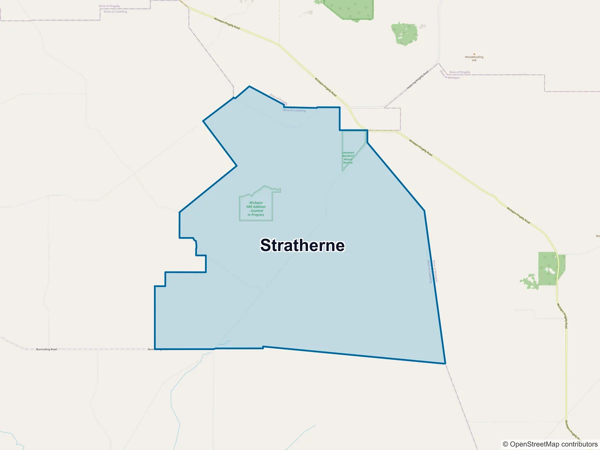 Map of Stratherne, WA, Australia