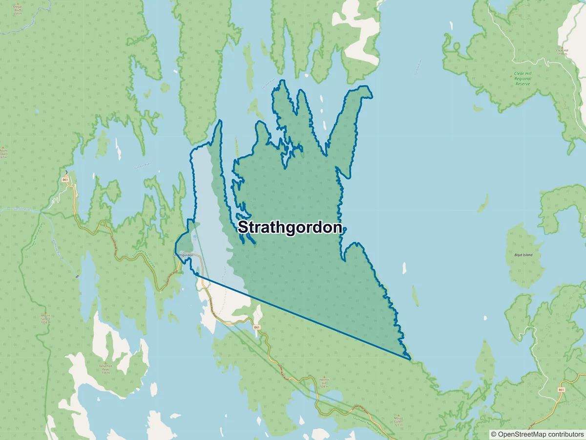 Map of Strathgordon, TAS, Australia