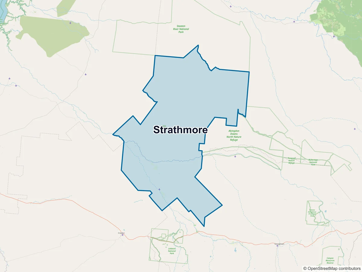 Map of Strathmore, QLD, Australia