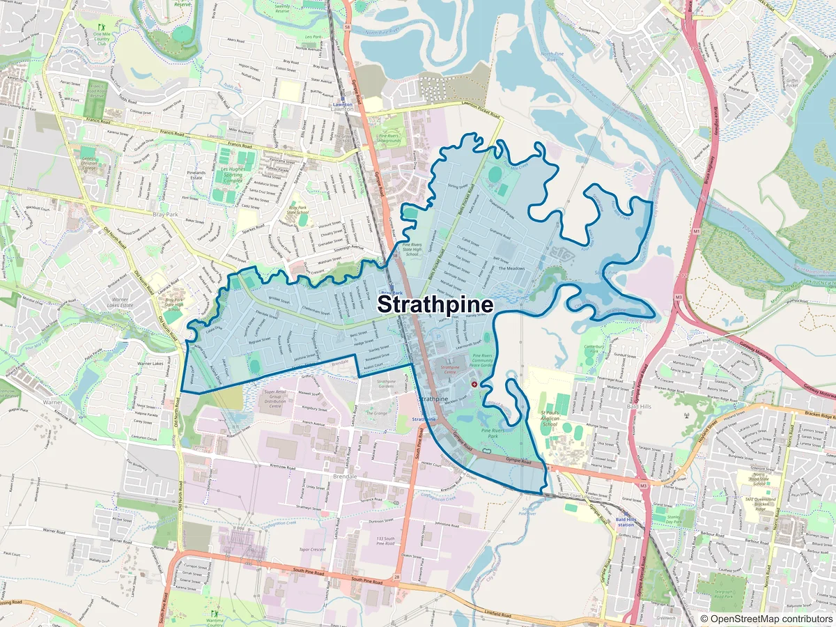 Map of Strathpine, QLD, Australia