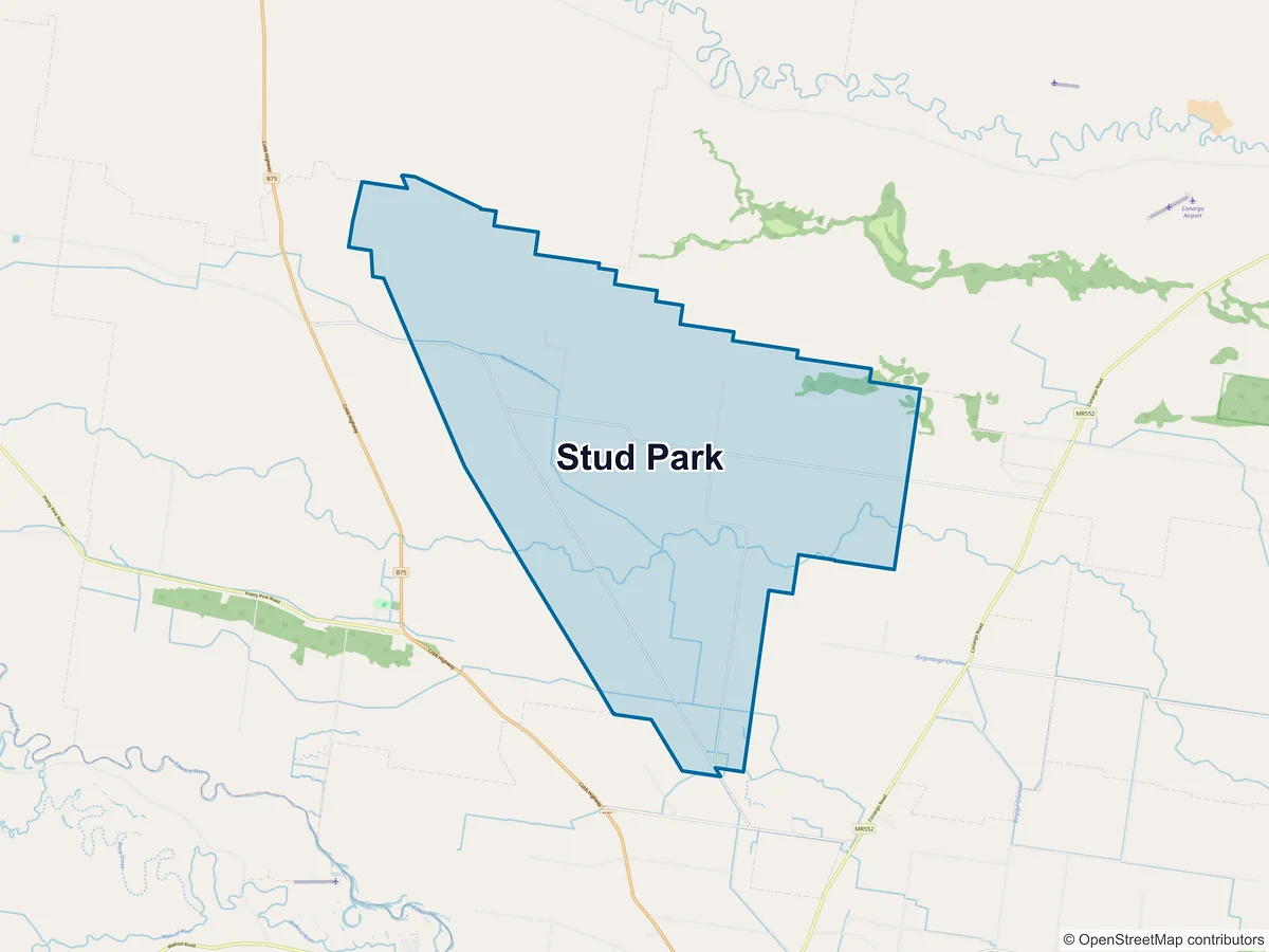 Map of Stud Park, NSW, Australia