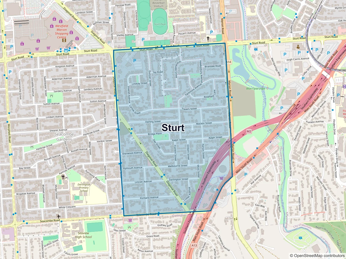 Map of Sturt, SA, Australia