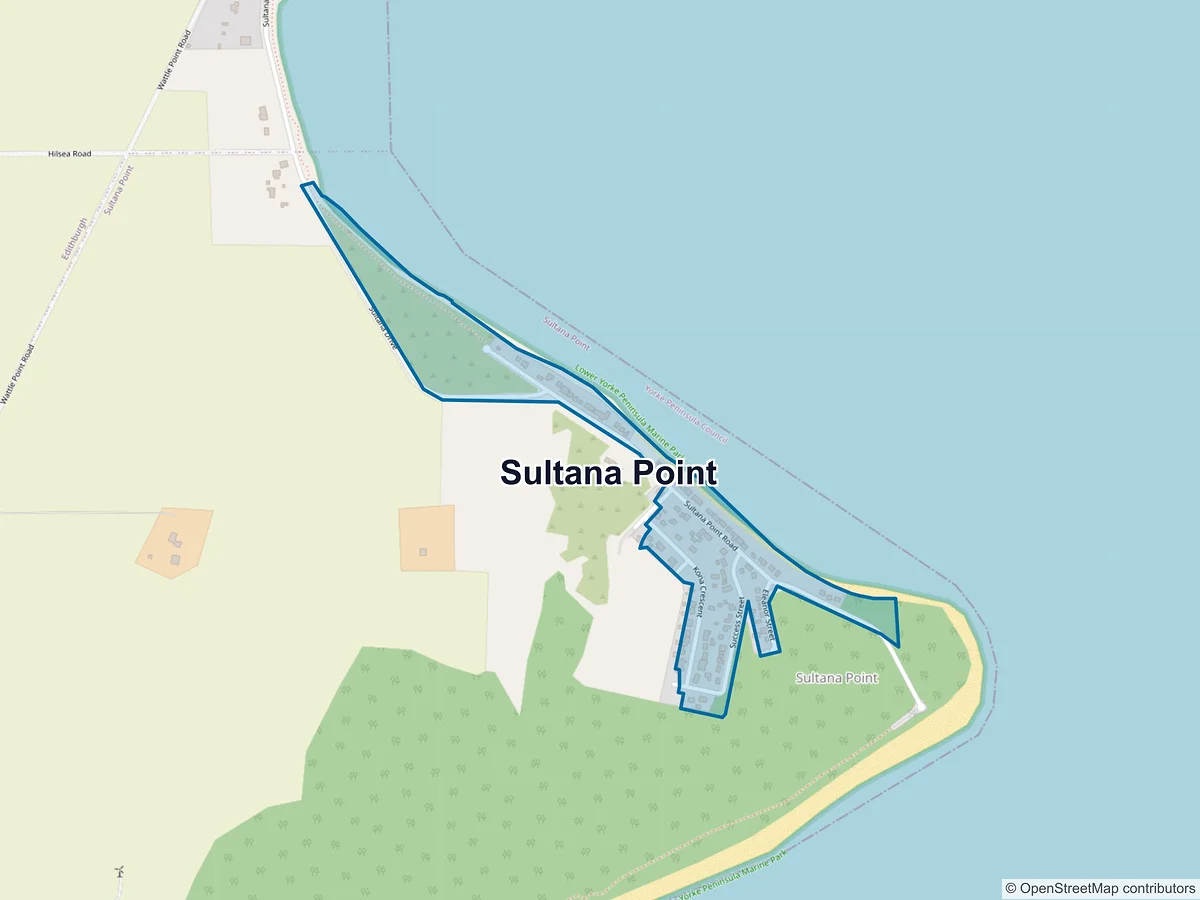 Map of Sultana Point, SA, Australia