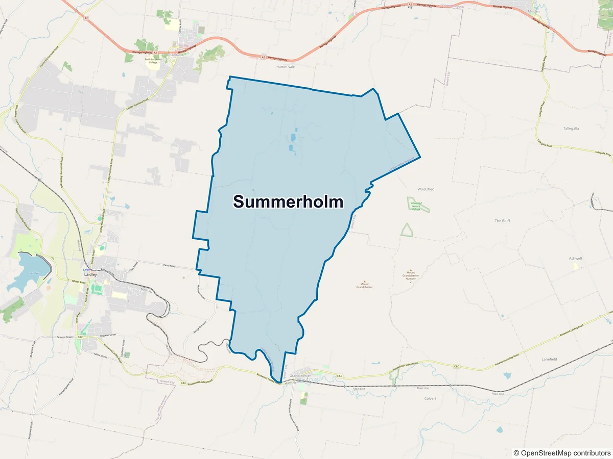 Map of Summerholm, QLD, Australia