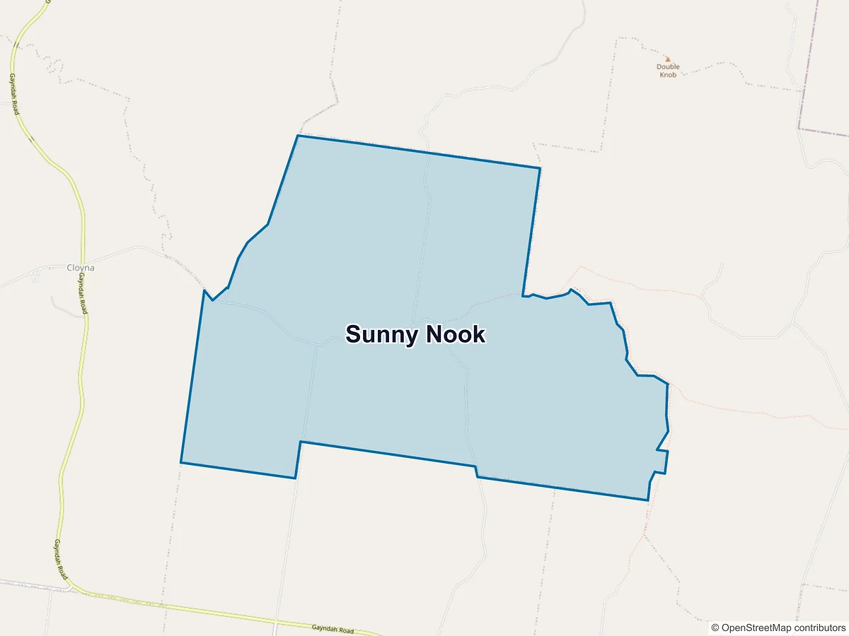 Map of Sunny Nook, QLD, Australia