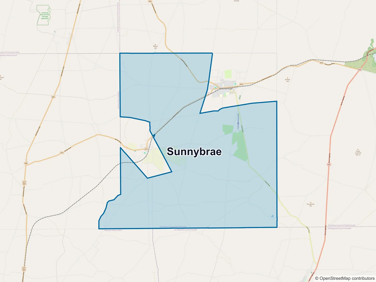 Map of Sunnybrae, SA, Australia