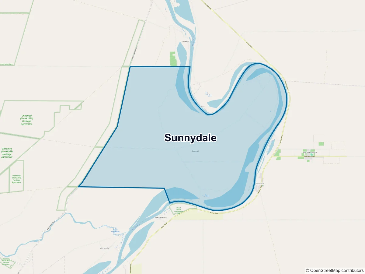 Map of Sunnydale, SA, Australia