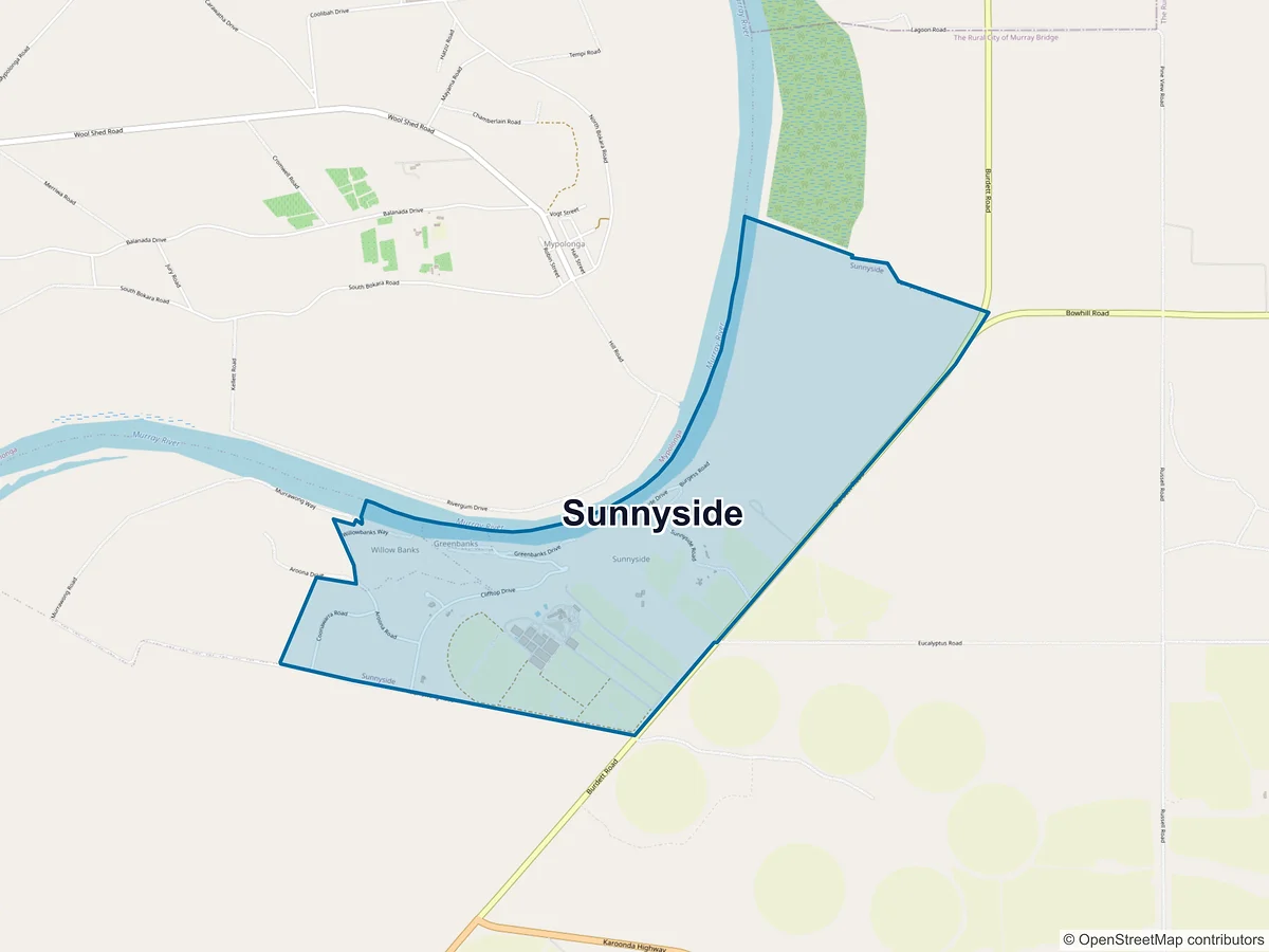 Map of Sunnyside, SA, Australia