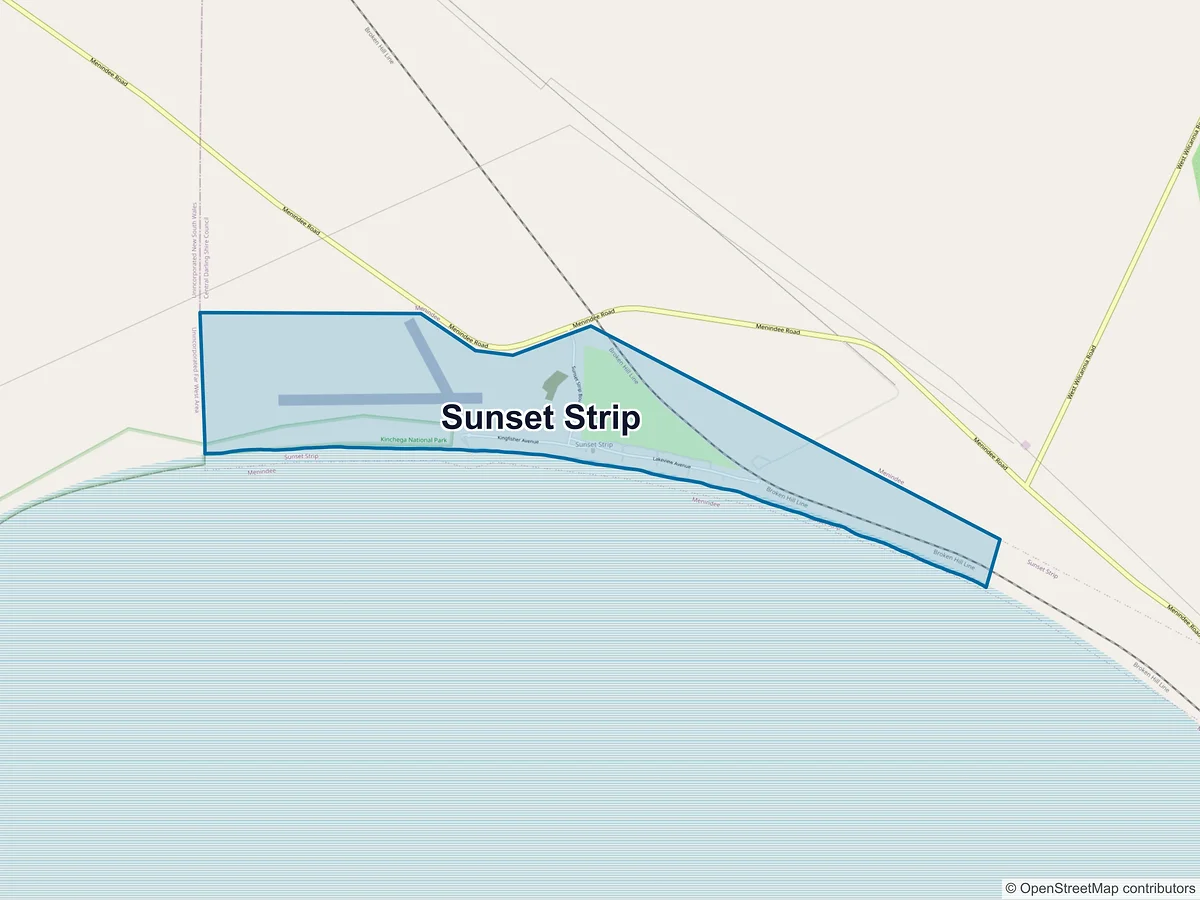 Map of Sunset Strip, NSW, Australia