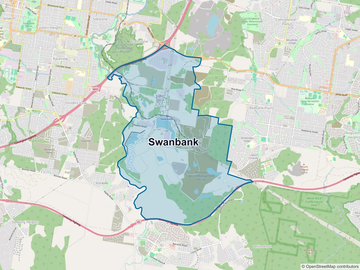 Map of Swanbank, QLD, Australia