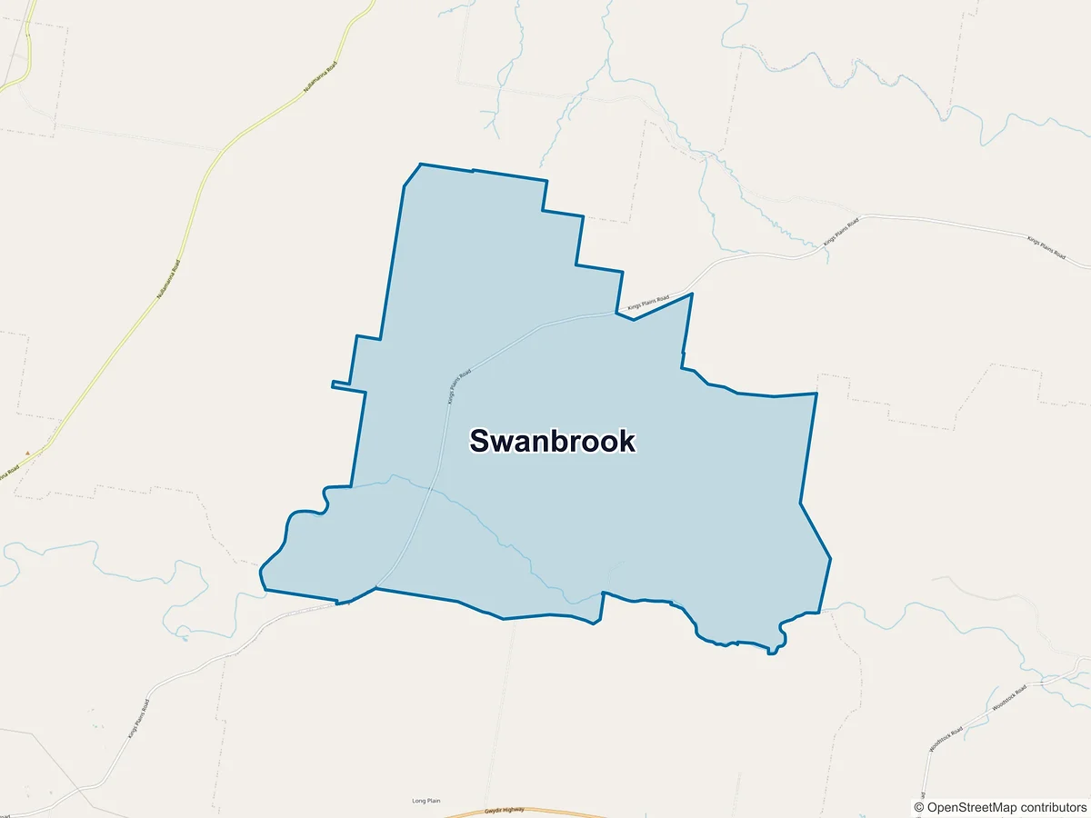 Map of Swanbrook, NSW, Australia