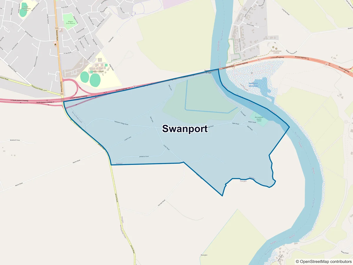 Map of Swanport, SA, Australia