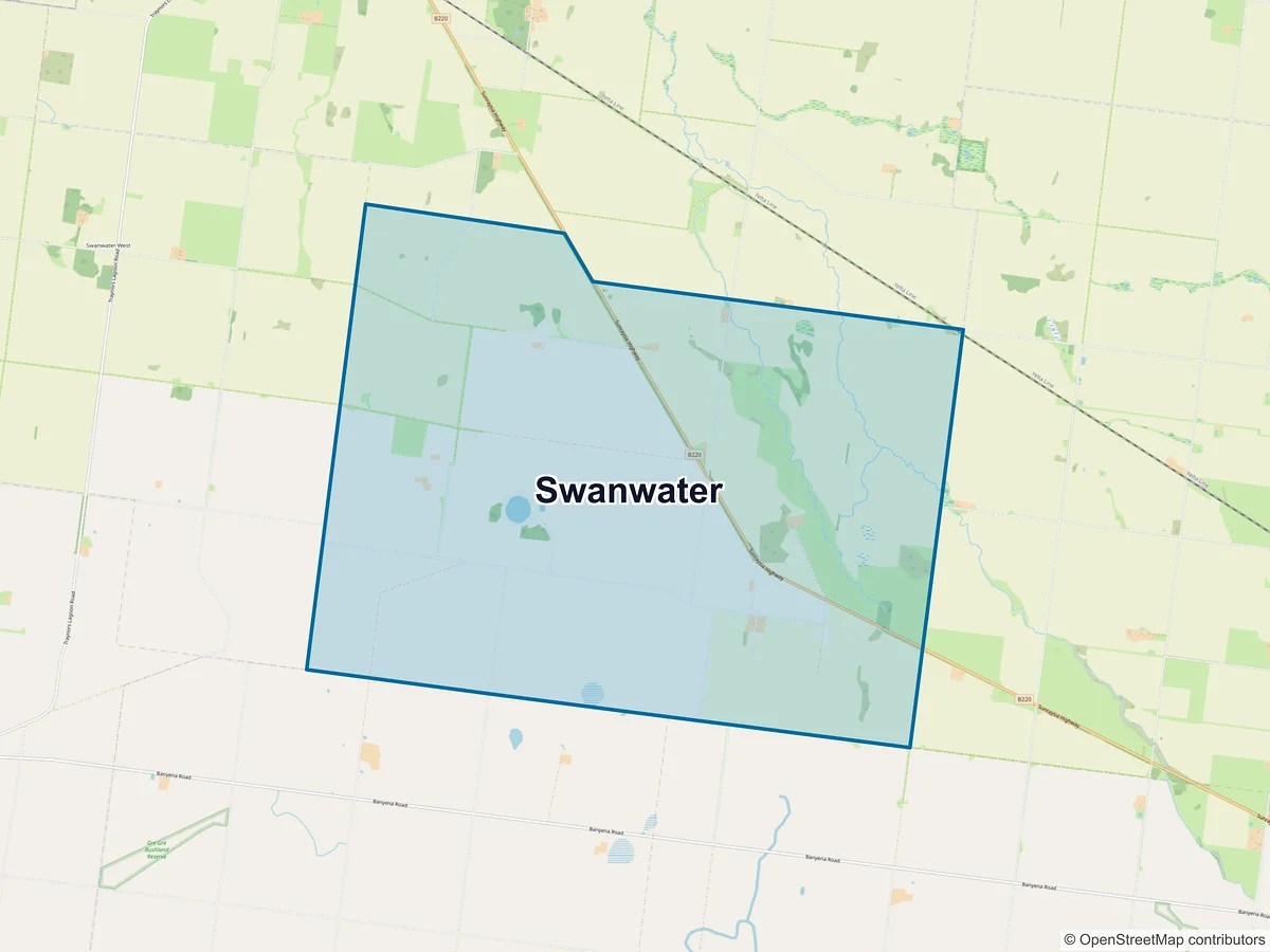 Map of Swanwater, VIC, Australia