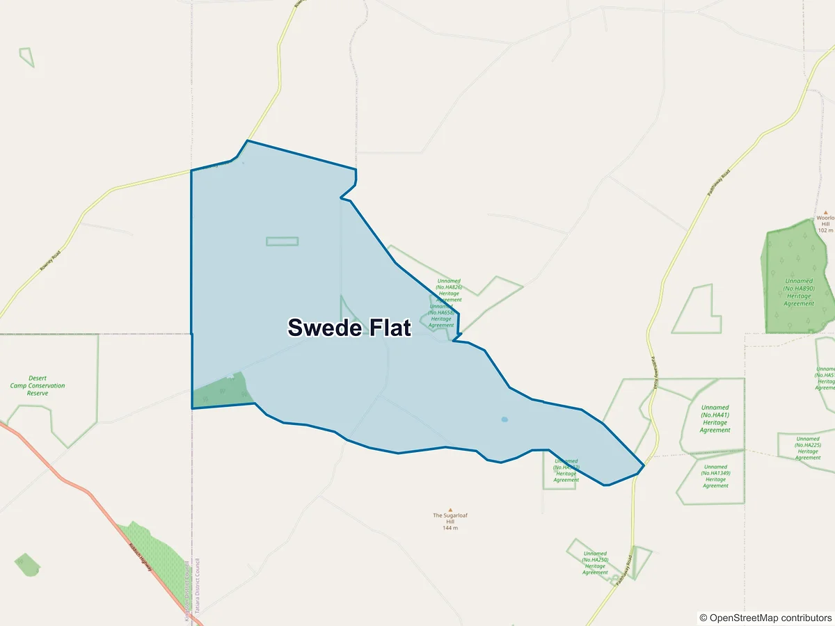 Map of Swede Flat, SA, Australia