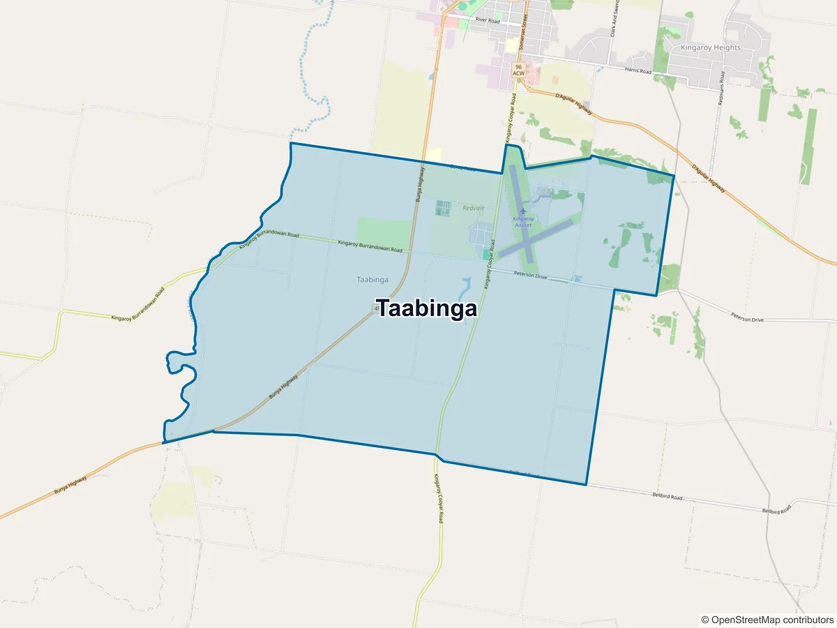 Map of Taabinga, QLD, Australia