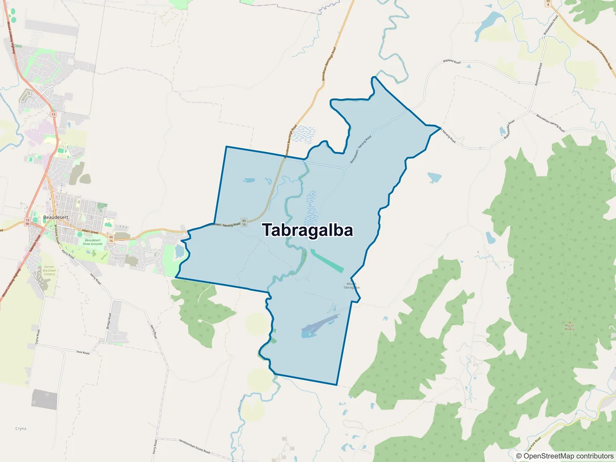 Map of Tabragalba, QLD, Australia