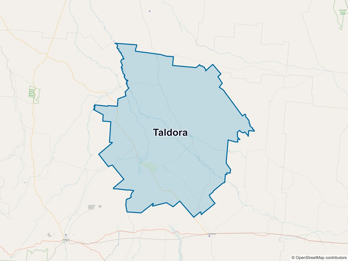 Map of Taldora, QLD, Australia