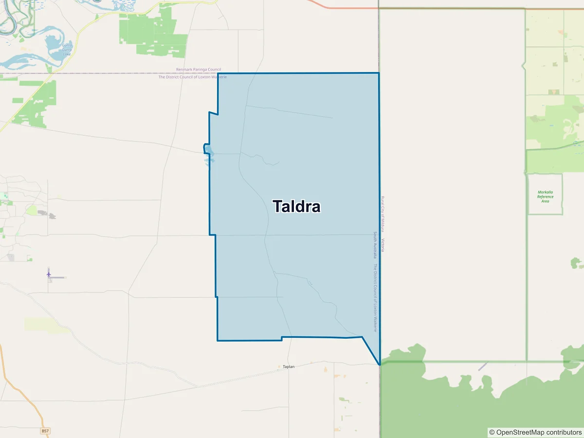 Map of Taldra, SA, Australia