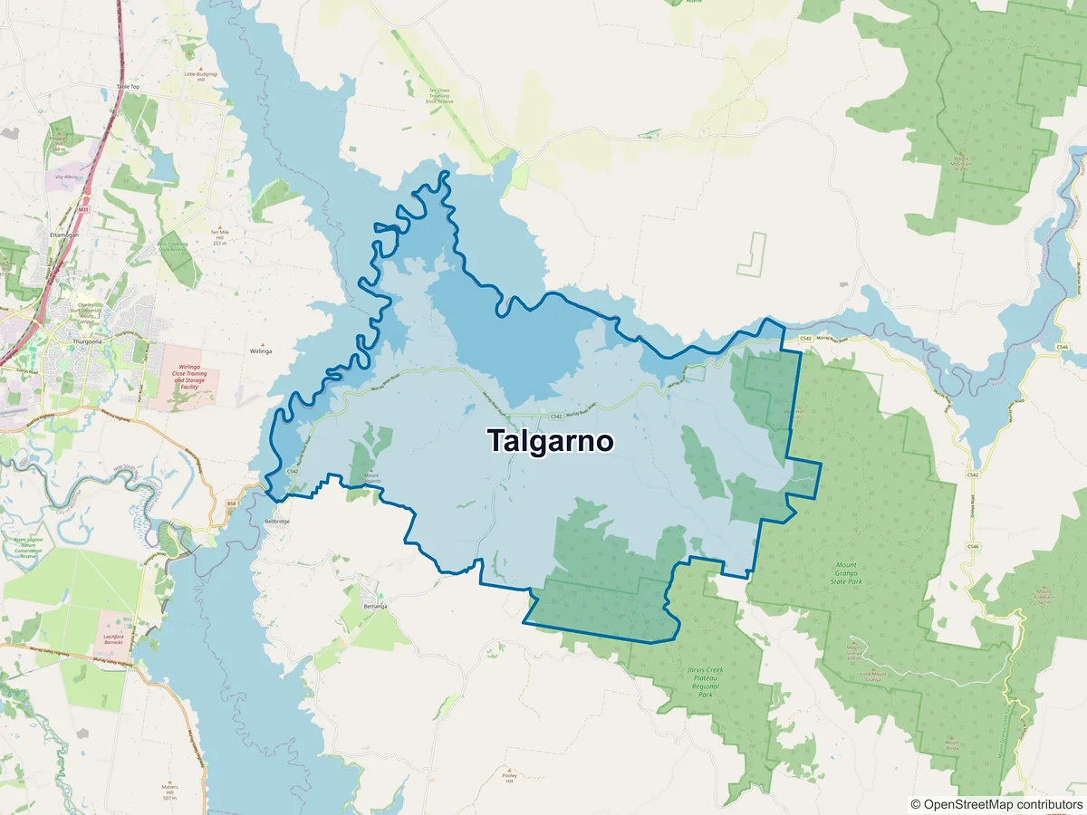 Map of Talgarno, VIC, Australia