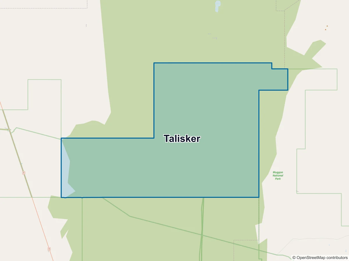 Map of Talisker, WA, Australia